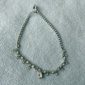 Vintage Signed Triad Rhinestone Choker Necklace